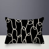 Fina Abstract Reversible Indoor/Outdoor Rectangle Pillow