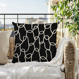 Fina Abstract Reversible Indoor/Outdoor Square Pillow