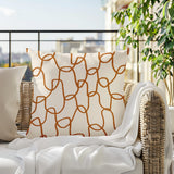 Fina Abstract Reversible Indoor/Outdoor Square Pillow