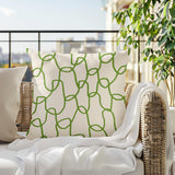 Fina Abstract Reversible Indoor/Outdoor Square Pillow