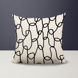 Fina Abstract Reversible Indoor/Outdoor Square Pillow