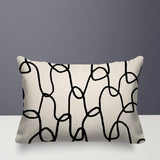 Fina Abstract Reversible Indoor/Outdoor Rectangle Pillow