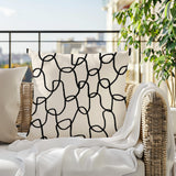 Fina Abstract Reversible Indoor/Outdoor Square Pillow
