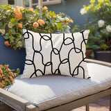 Fina Abstract Reversible Indoor/Outdoor Rectangle Pillow