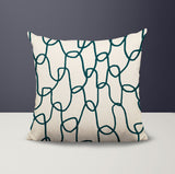 Fina Abstract Reversible Indoor/Outdoor Square Pillow