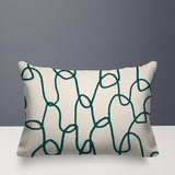 Fina Abstract Reversible Indoor/Outdoor Rectangle Pillow
