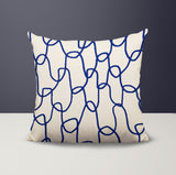 Fina Abstract Reversible Indoor/Outdoor Square Pillow