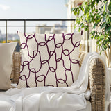 Fina Abstract Reversible Indoor/Outdoor Square Pillow