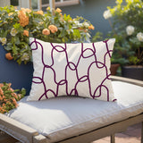 Fina Abstract Reversible Indoor/Outdoor Rectangle Pillow