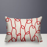 Fina Abstract Reversible Indoor/Outdoor Rectangle Pillow