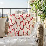 Fina Abstract Reversible Indoor/Outdoor Square Pillow