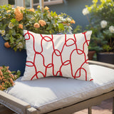 Fina Abstract Reversible Indoor/Outdoor Rectangle Pillow