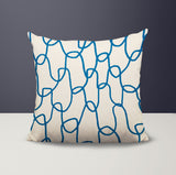 Fina Abstract Reversible Indoor/Outdoor Square Pillow
