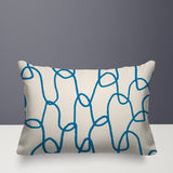 Fina Abstract Reversible Indoor/Outdoor Rectangle Pillow