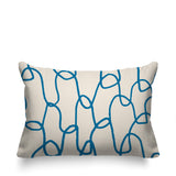 Fina Abstract Reversible Indoor/Outdoor Rectangle Pillow