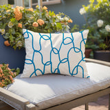 Fina Abstract Reversible Indoor/Outdoor Rectangle Pillow