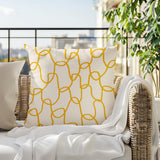 Fina Abstract Reversible Indoor/Outdoor Square Pillow