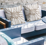 Fiona Floral Reversible Indoor/Outdoor Square Pillow