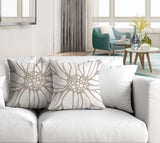 Fiona Floral Reversible Indoor/Outdoor Square Pillow