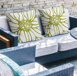 Fiona Floral Reversible Indoor/Outdoor Square Pillow