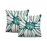 Fiona Floral Reversible Indoor/Outdoor Square Pillow