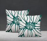 Fiona Floral Reversible Indoor/Outdoor Square Pillow
