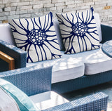 Fiona Floral Reversible Indoor/Outdoor Square Pillow