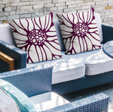 Fiona Floral Reversible Indoor/Outdoor Square Pillow