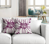 Fiona Floral Reversible Indoor/Outdoor Square Pillow