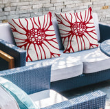 Fiona Floral Reversible Indoor/Outdoor Square Pillow