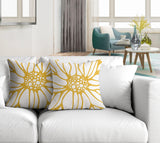 Fiona Floral Reversible Indoor/Outdoor Square Pillow