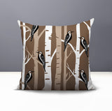 Fiore Bird Reversible Indoor/Outdoor Square Pillow