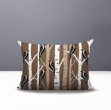 Fiore Bird Reversible Indoor/Outdoor Rectangle Pillow