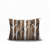 Fiore Bird Reversible Indoor/Outdoor Rectangle Pillow