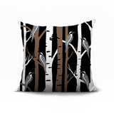 Fiore Bird Reversible Indoor/Outdoor Square Pillow