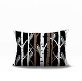 Fiore Bird Reversible Indoor/Outdoor Rectangle Pillow