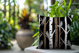 Fiore Bird Reversible Indoor/Outdoor Square Pillow