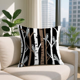 Fiore Bird Reversible Indoor/Outdoor Rectangle Pillow