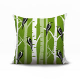 Fiore Bird Reversible Indoor/Outdoor Square Pillow