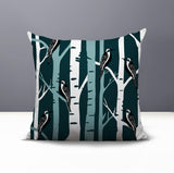 Fiore Bird Reversible Indoor/Outdoor Square Pillow