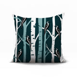 Fiore Bird Reversible Indoor/Outdoor Square Pillow