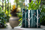 Fiore Bird Reversible Indoor/Outdoor Square Pillow