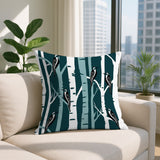 Fiore Bird Reversible Indoor/Outdoor Rectangle Pillow