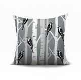 Fiore Bird Reversible Indoor/Outdoor Square Pillow
