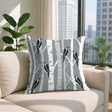 Fiore Bird Reversible Indoor/Outdoor Rectangle Pillow