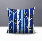 Fiore Bird Reversible Indoor/Outdoor Square Pillow