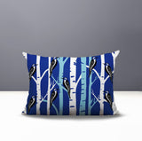 Fiore Bird Reversible Indoor/Outdoor Rectangle Pillow