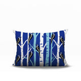 Fiore Bird Reversible Indoor/Outdoor Rectangle Pillow