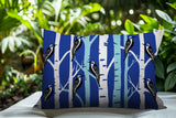 Fiore Bird Reversible Indoor/Outdoor Square Pillow
