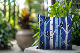 Fiore Bird Reversible Indoor/Outdoor Square Pillow
